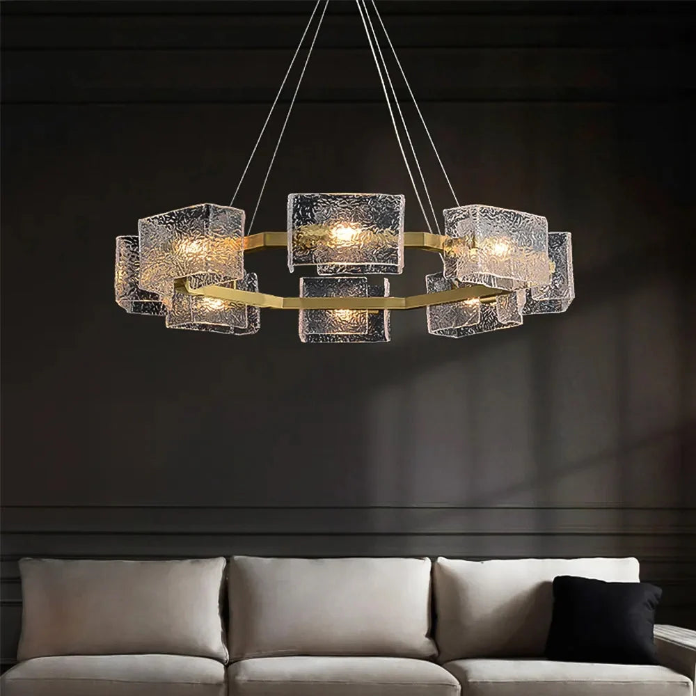 modern-gold-ring-chandelier-with-textured-glass-ch437-20250718-Feyran-lighting