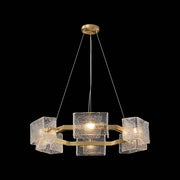 modern-gold-ring-chandelier-with-textured-glass-with-black-background-ch437-20250718-Feyran-lighting