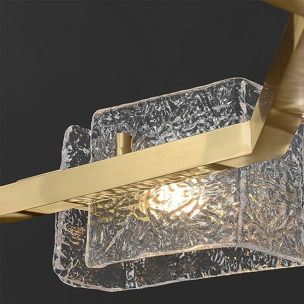 close-up-of-modern-gold-ring-chandelier-with-textured-glass-ch437-20250718-Feyran-lighting