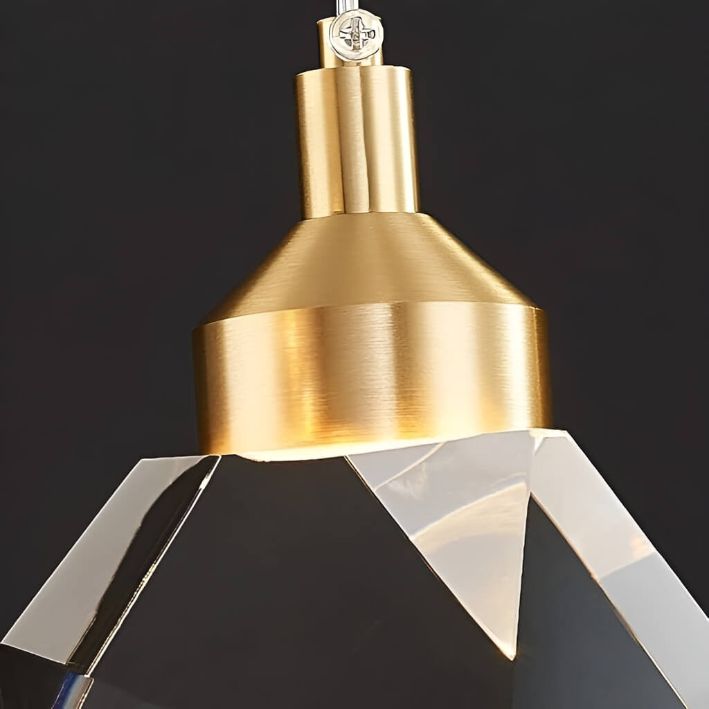 Modern Golden Raindrop Crystal Chandeliers for High Ceilings in Foyer & Living Room details-2 | Feyran