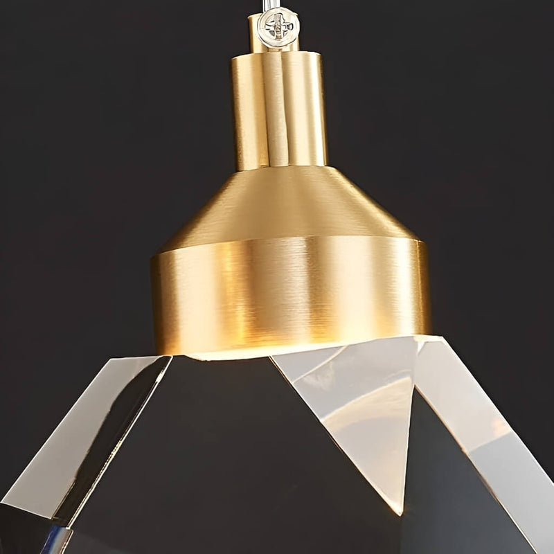 Modern Golden Raindrop Crystal Chandeliers for High Ceilings in Foyer & Living Room details-2 | Feyran
