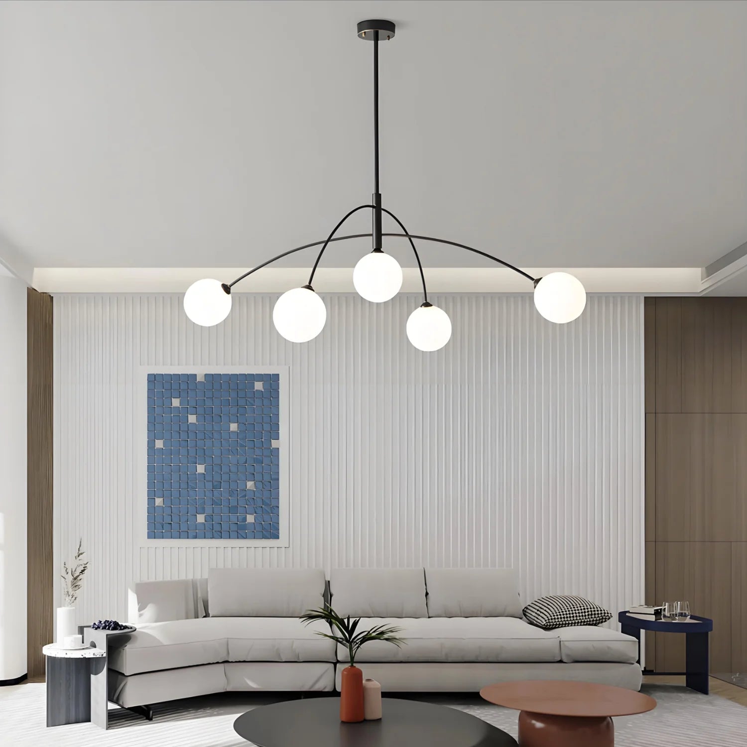 modern-irregular-arc-globe-chandelier-ch390-20250529-black-living-room-Feyran-Lighting