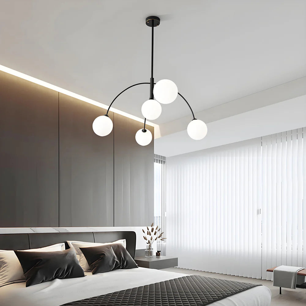 modern-irregular-arc-globe-chandelier-ch390-20250529-black-bedroom-Feyran-Lighting