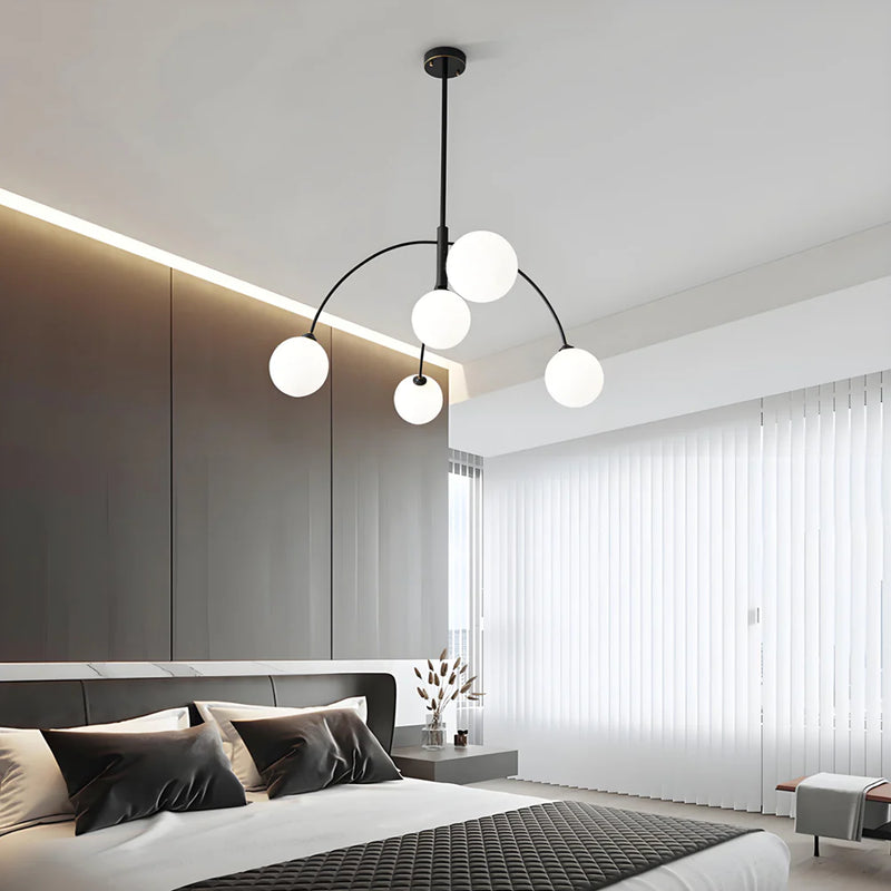 modern-irregular-arc-globe-chandelier-ch390-20250529-black-bedroom-Feyran-Lighting