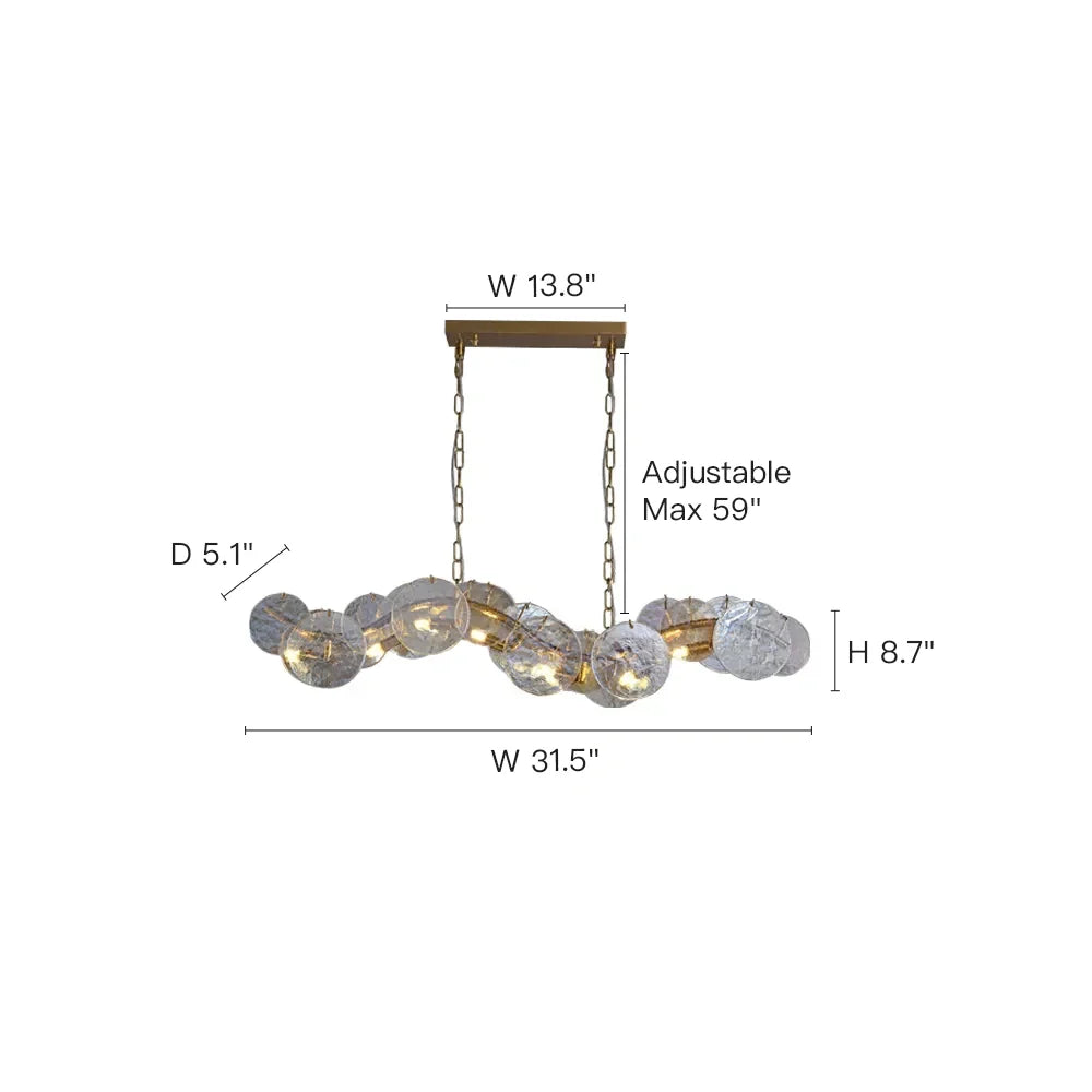 dimension-of-modern-irregular-ripple-glass-chandelier-ch451-20250808-Feyran-lighting