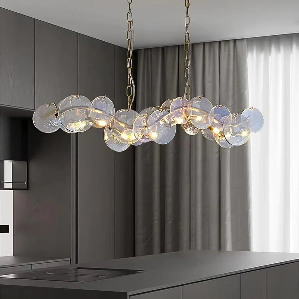 side-view-of-modern-irregular-ripple-glass-chandelier-ch451-20250808-Feyran-lighting