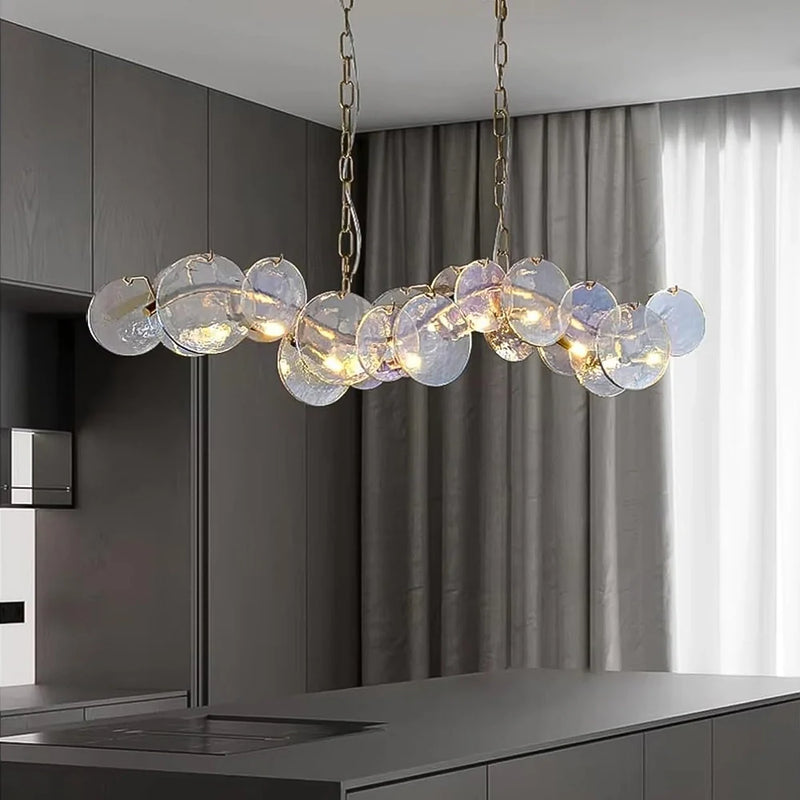 side-view-of-modern-irregular-ripple-glass-chandelier-ch451-20250808-Feyran-lighting