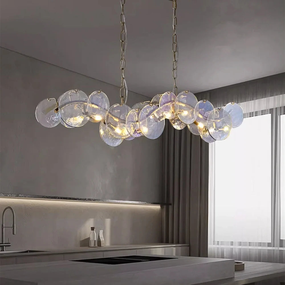 side-view-of-modern-irregular-ripple-glass-chandelier-ch451-20250808-Feyran-lighting