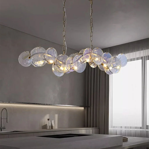 side-view-of-modern-irregular-ripple-glass-chandelier-ch451-20250808-Feyran-lighting