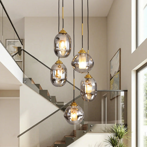modern-lava-glass-multi-light-chandelier-ch475-Feyran-lighting