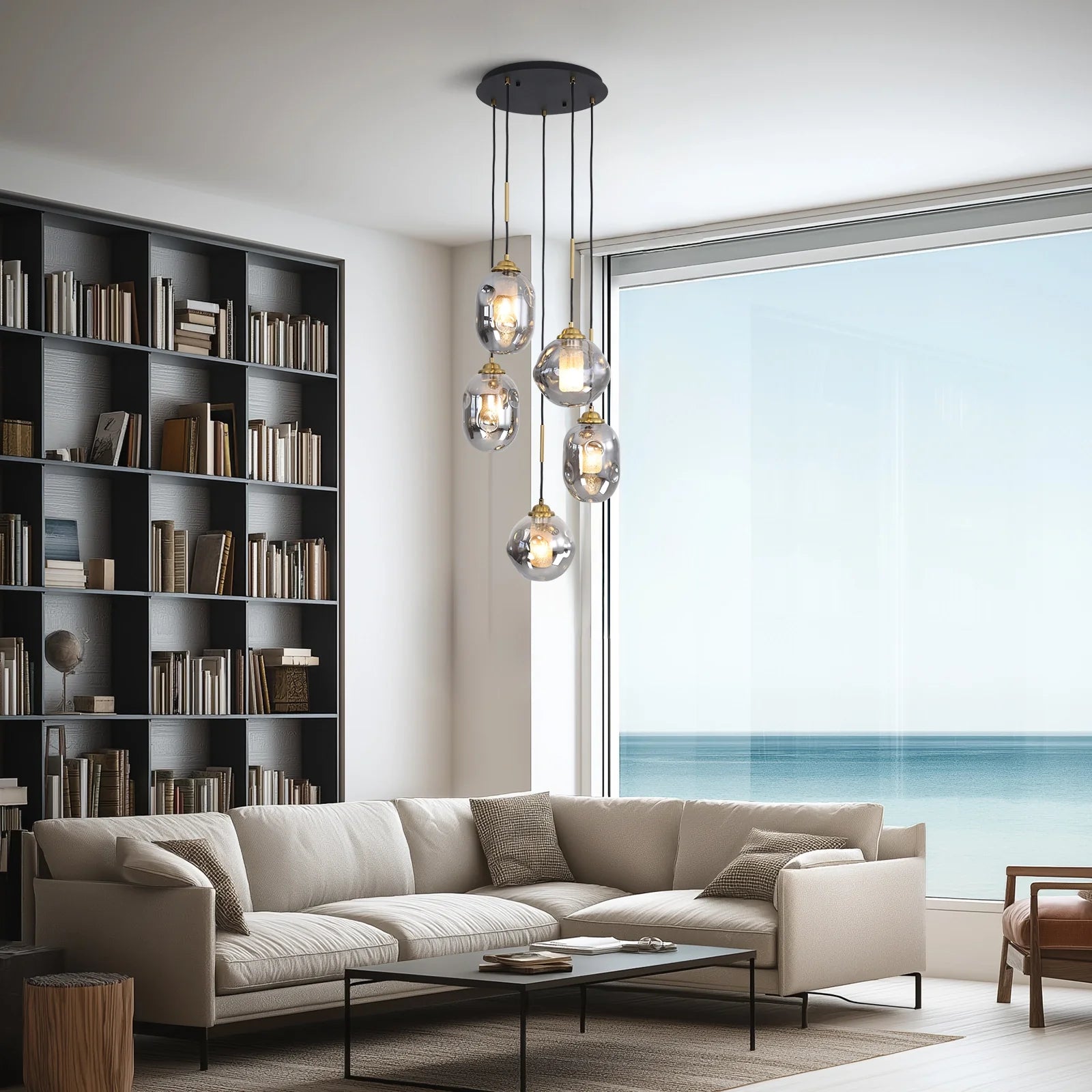 modern-lava-glass-multi-light-chandelier-ch475-Feyran-lighting