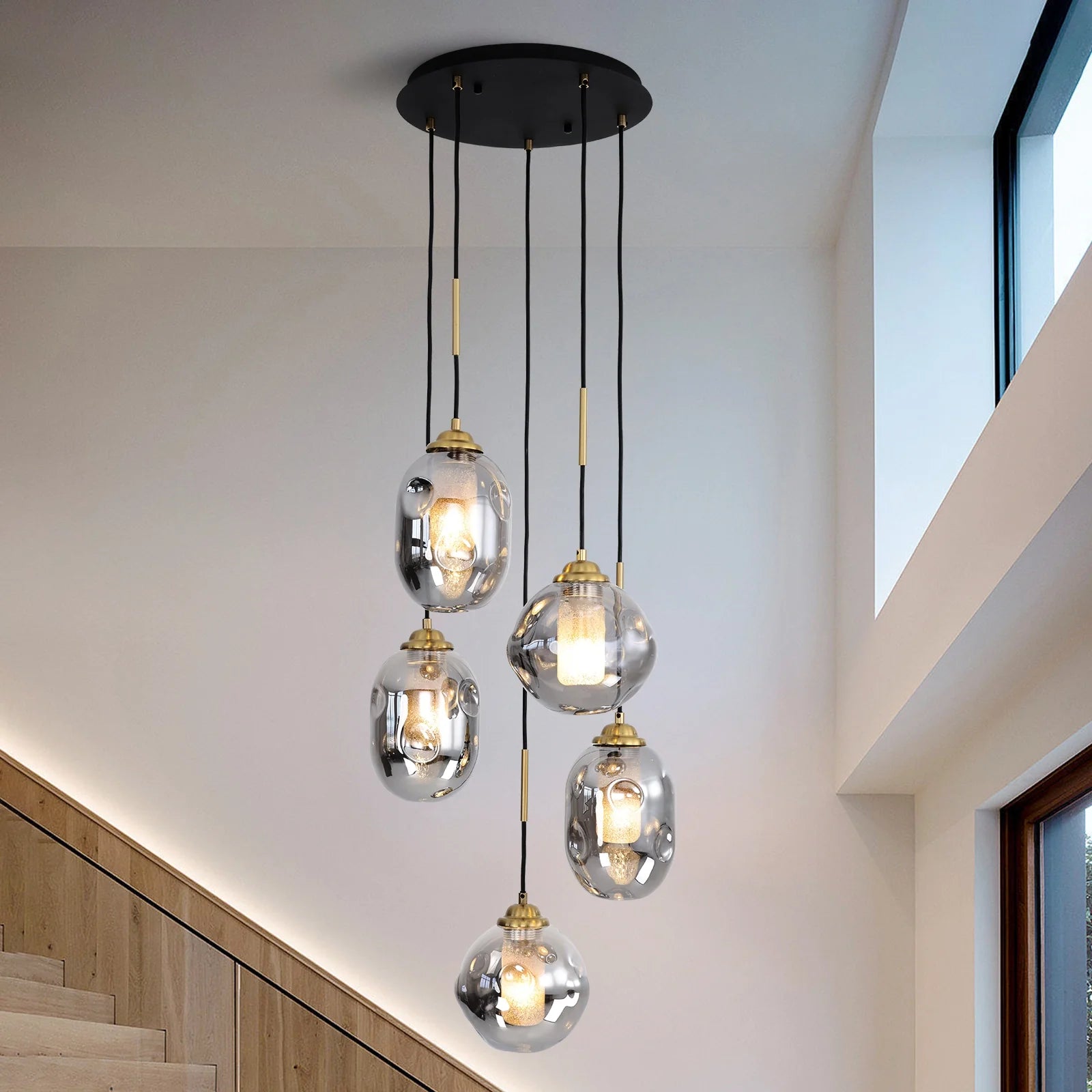 modern-lava-glass-multi-light-chandelier-ch475-Feyran-lighting