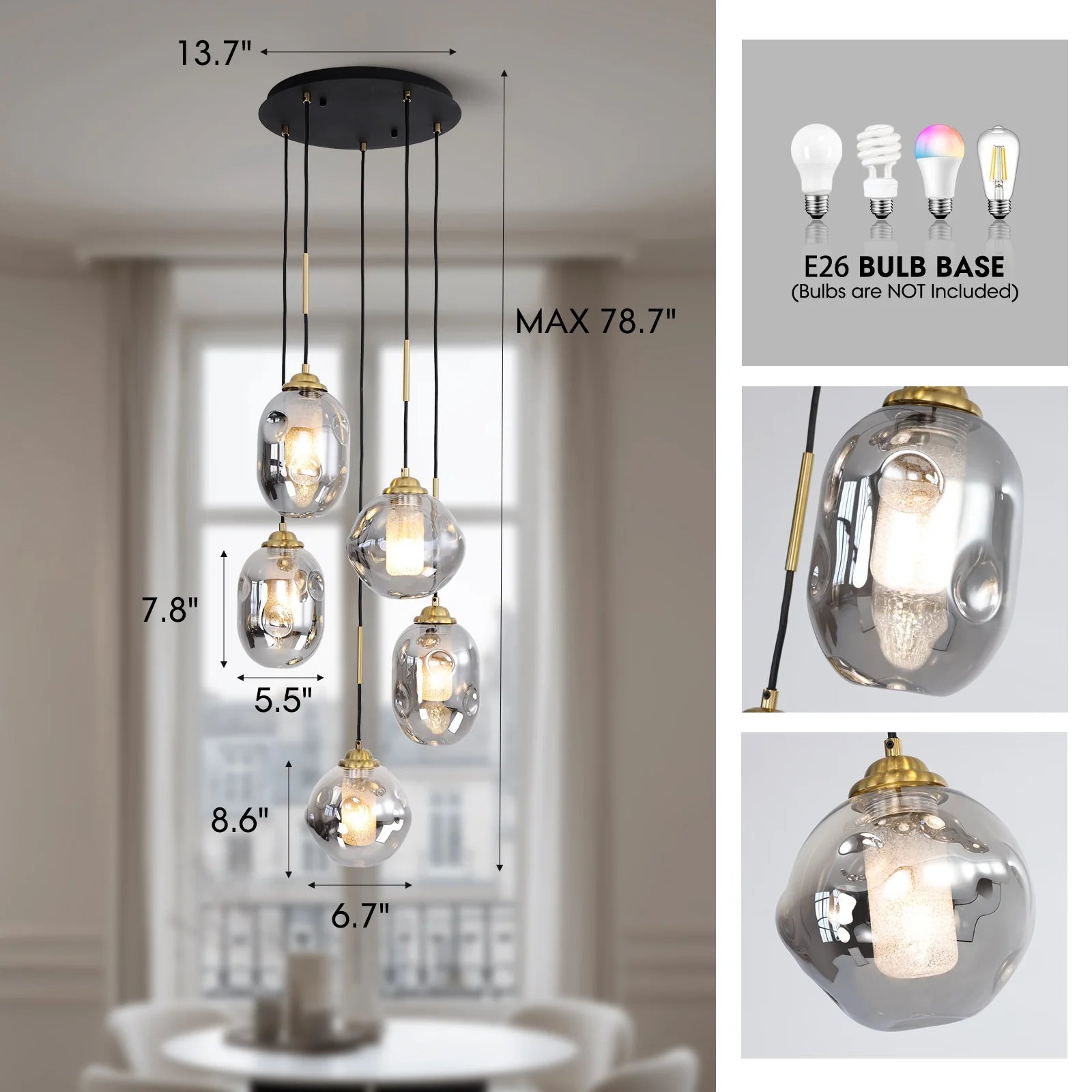 modern-lava-glass-multi-light-chandelier-ch475-Feyran-lighting