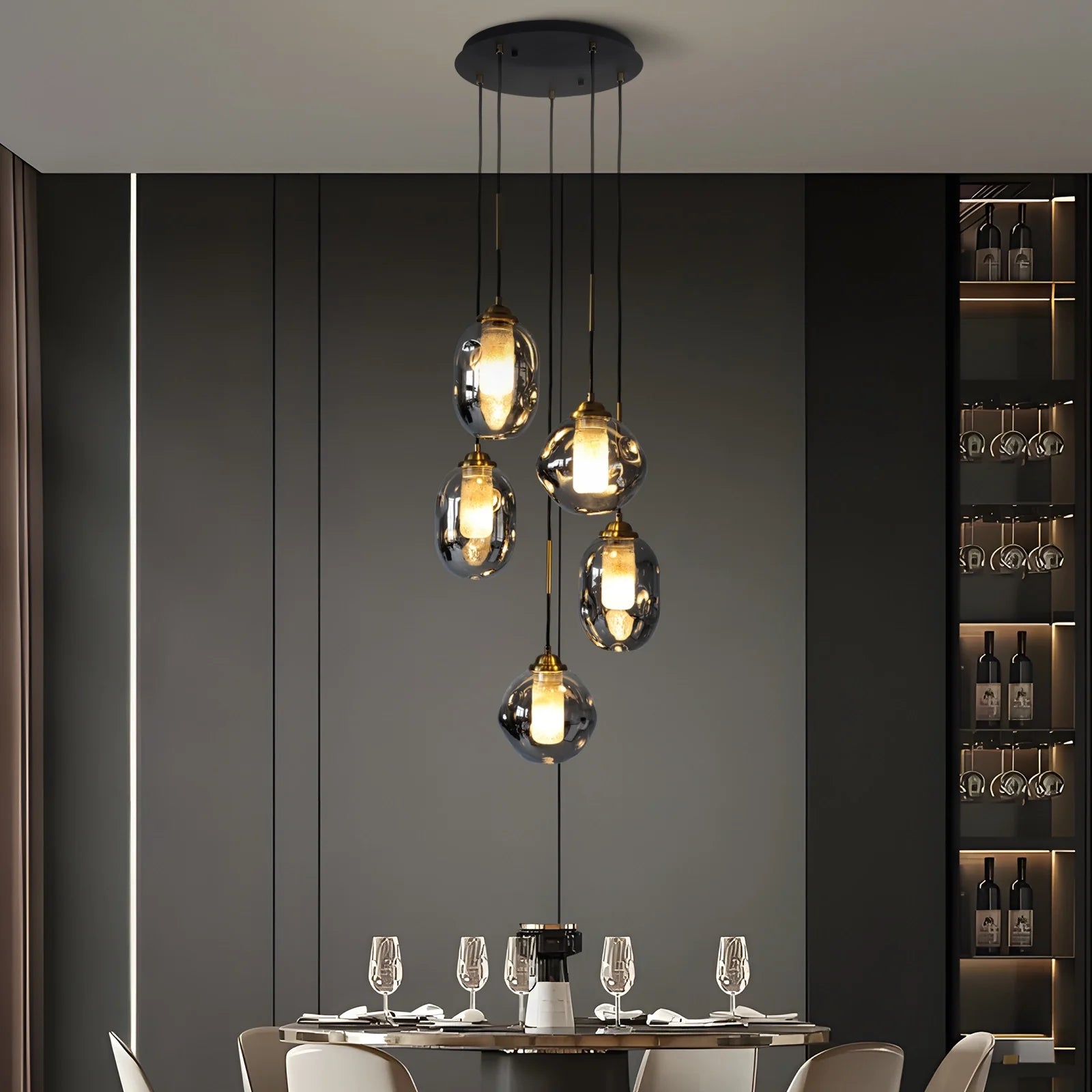 modern-lava-glass-multi-light-chandelier-ch475-Feyran-lighting