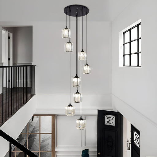 Modern Light Staircase Lamp Spiral Multi Lights-1|Feyran