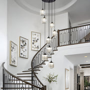 Modern Light Staircase Lamp Spiral Multi Lights-3|Feyran