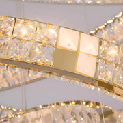 Modern Luxury Crystal and Marble Chandelier details| Feyran