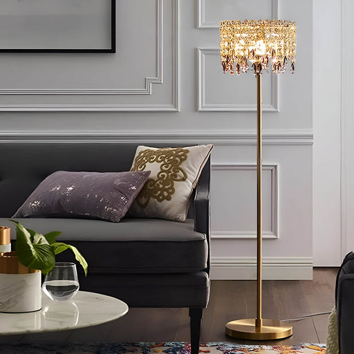 Modern Luxury Crystal Foor Lamp for Bedroom-living-room-1 |Feyran