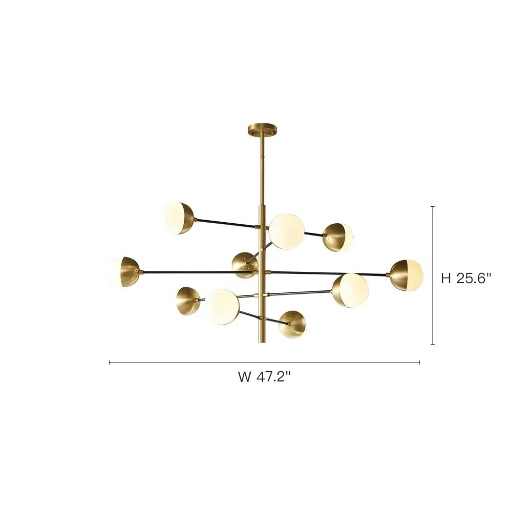 dimension-of-modern-nordic-glass-globe-chandelier-ch450-20250808-Feyran-lighting