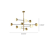 dimension-of-modern-nordic-glass-globe-chandelier-ch450-20250808-Feyran-lighting