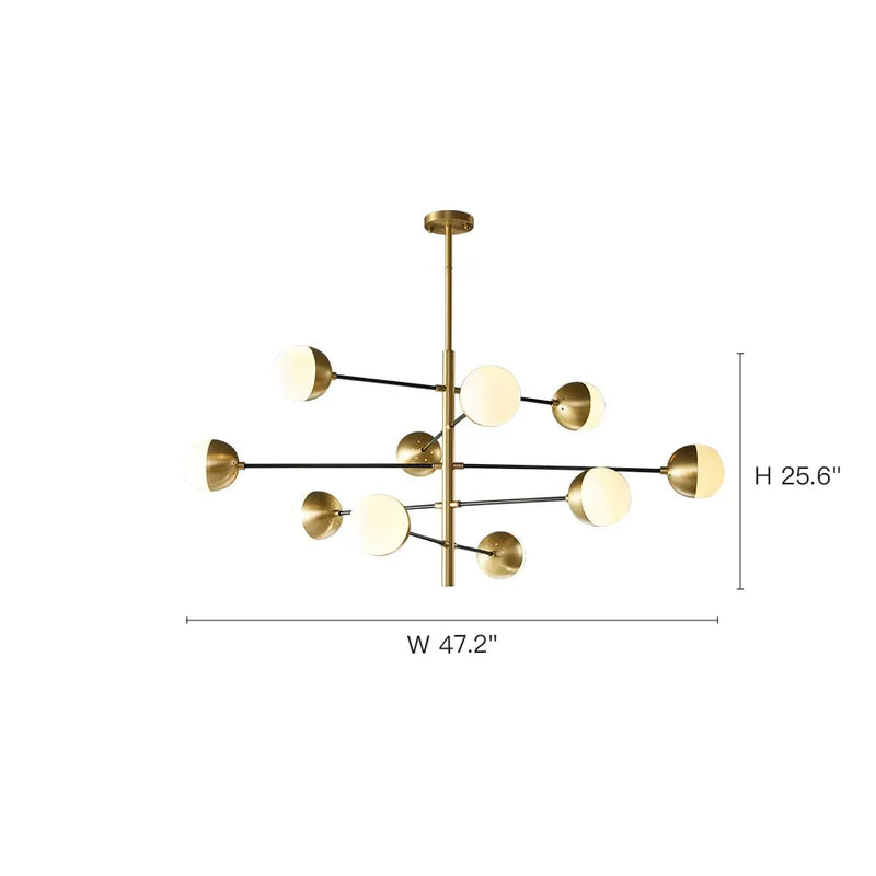 dimension-of-modern-nordic-glass-globe-chandelier-ch450-20250808-Feyran-lighting