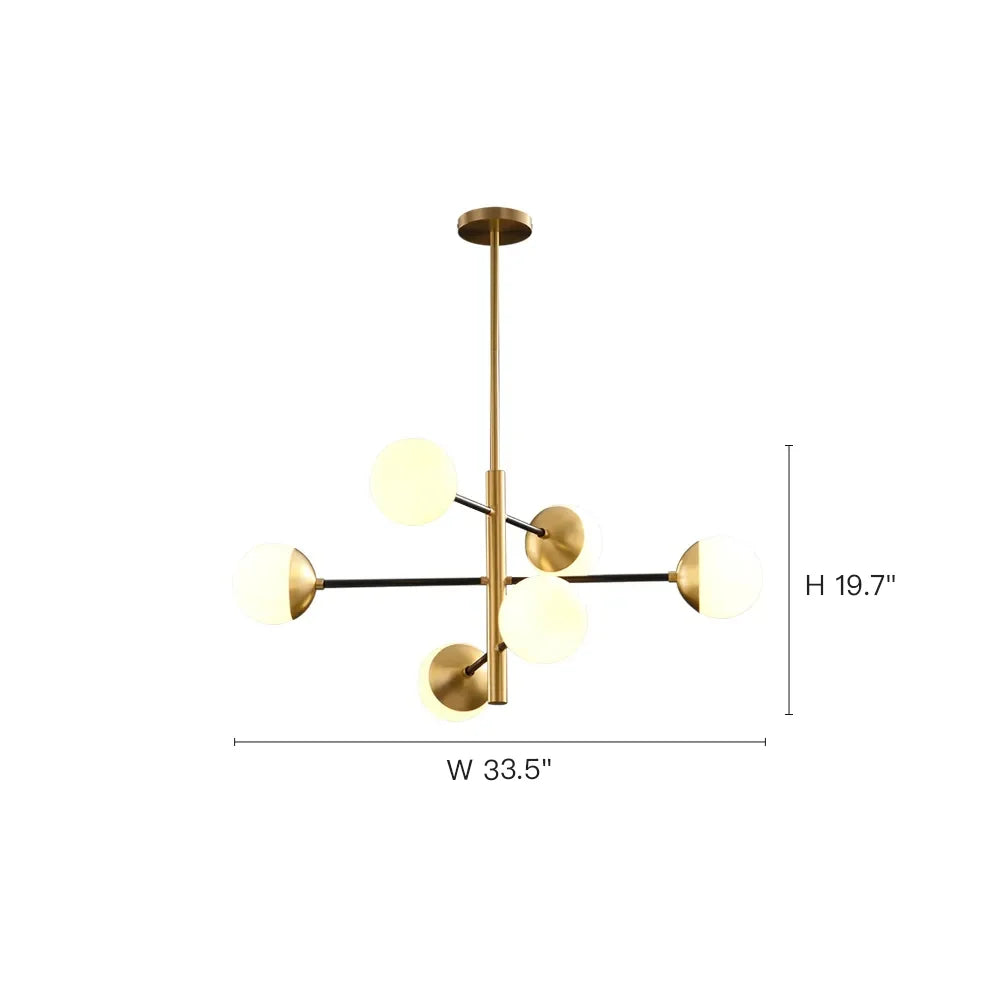 dimension-of-modern-nordic-glass-globe-chandelier-ch450-20250808-Feyran-lighting
