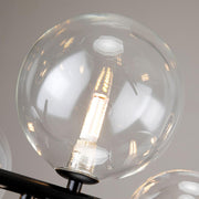 Modern Nordic Restaurant Chandelier: Trendy Glass Bubble Lighting-details-1 | Feyran