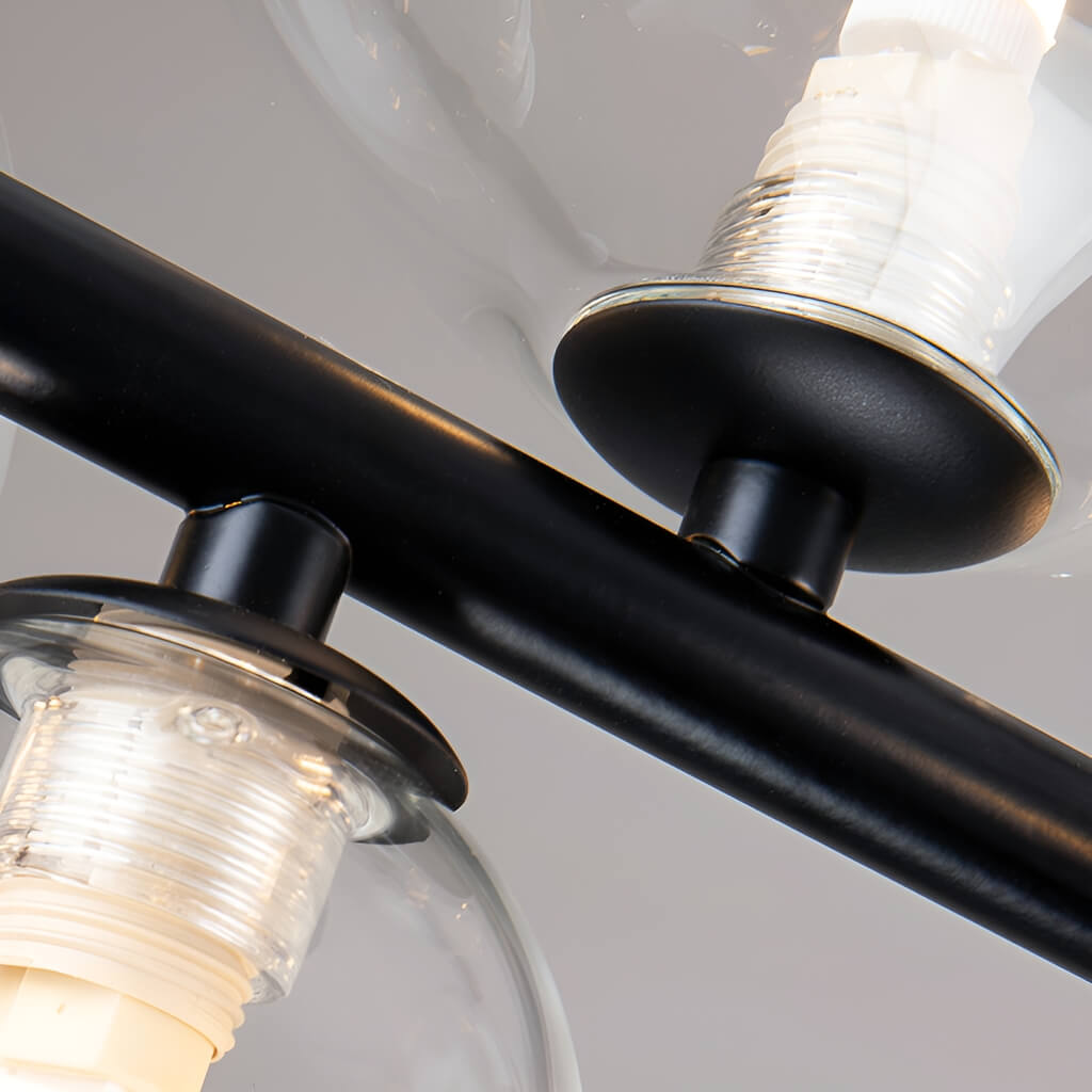 Modern Nordic Restaurant Chandelier: Trendy Glass Bubble Lighting-details-5 | Feyran