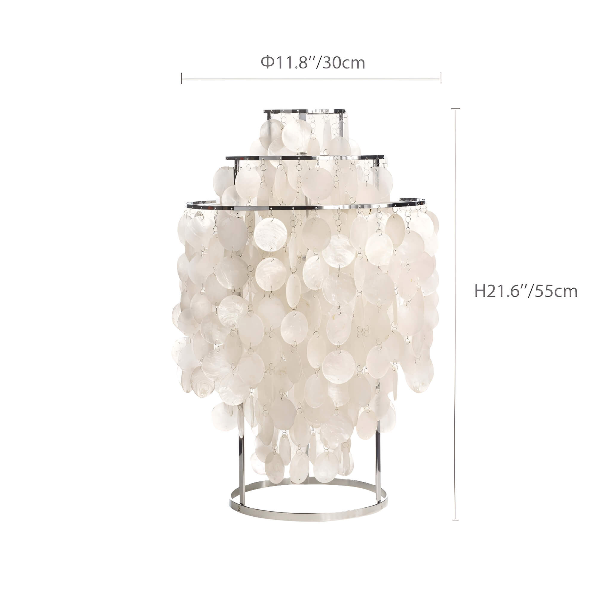 Modern Nordic Seashell Table Lamp -size |Feyran
