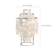 Modern Nordic Seashell Table Lamp -size |Feyran