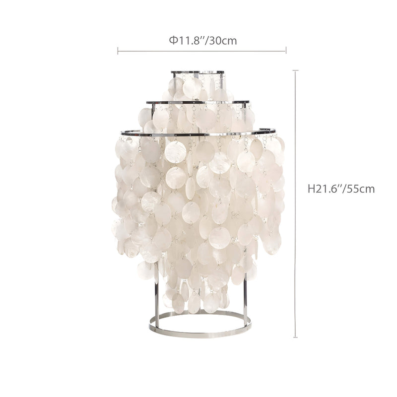 Modern Nordic Seashell Table Lamp -size |Feyran