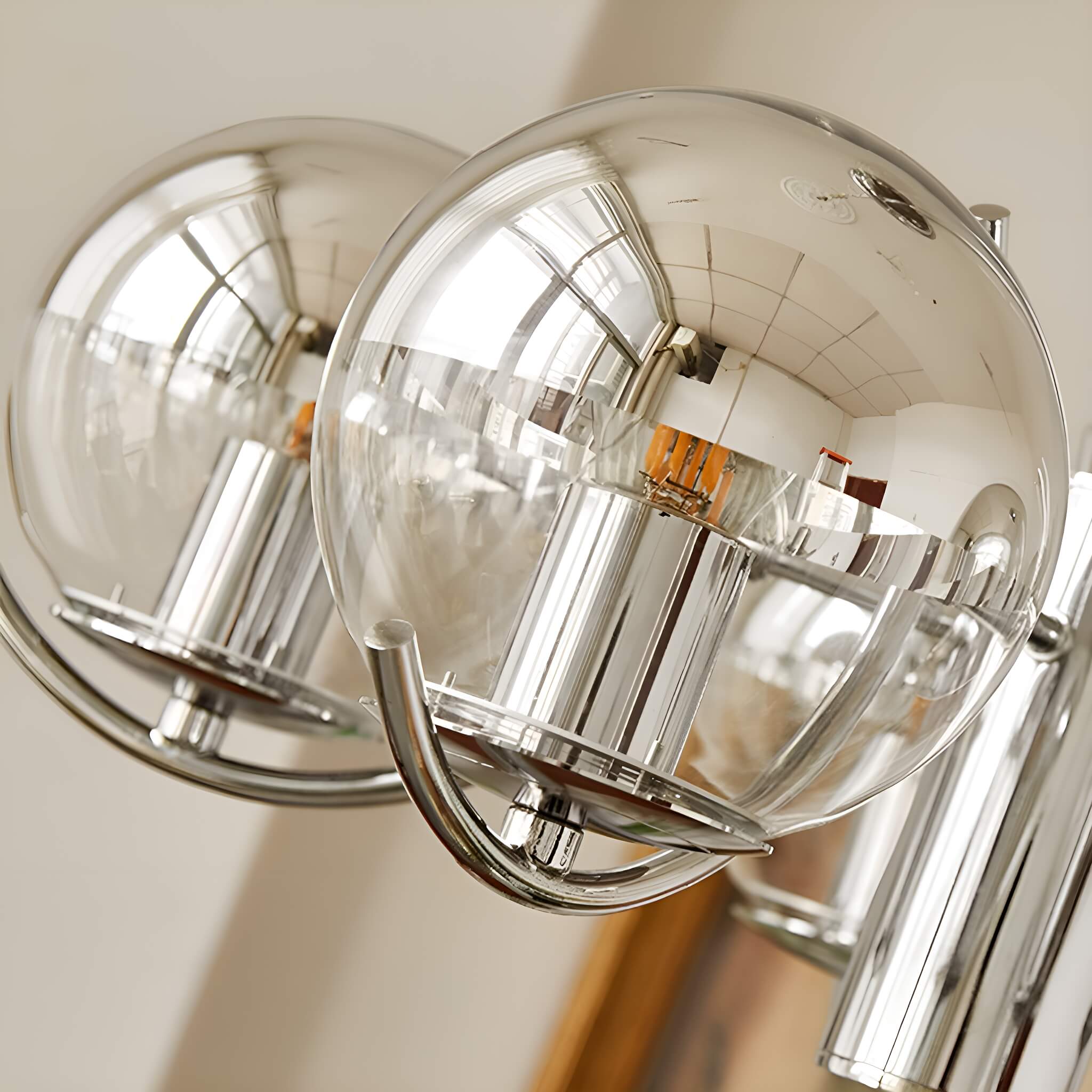 Modern Light 5 Light Lighting with Globe Glass-detail-2 | Feyran