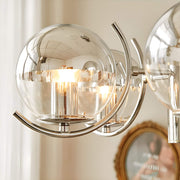 Modern Light 5 Light Lighting with Globe Glass-detail-3 | Feyran