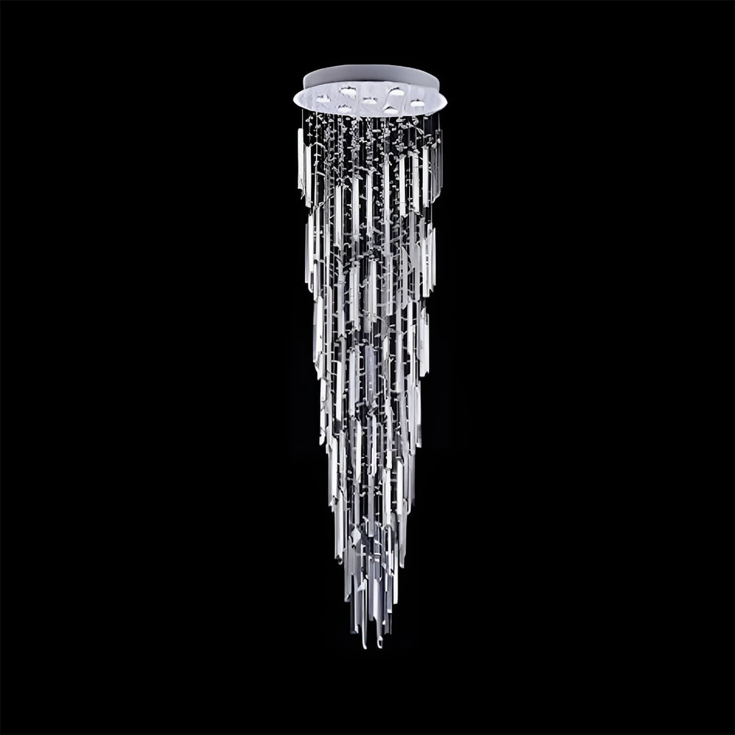 Modern Spiral Crystal Chandelier - Staircase Chandelier-5 |Feyran