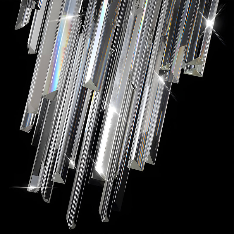 Modern Spiral Crystal Chandelier - Staircase Chandelier-details 2 |Feyran