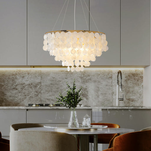 Morden Table Shells Pendant Lamp-livingroom-1 | Feyran