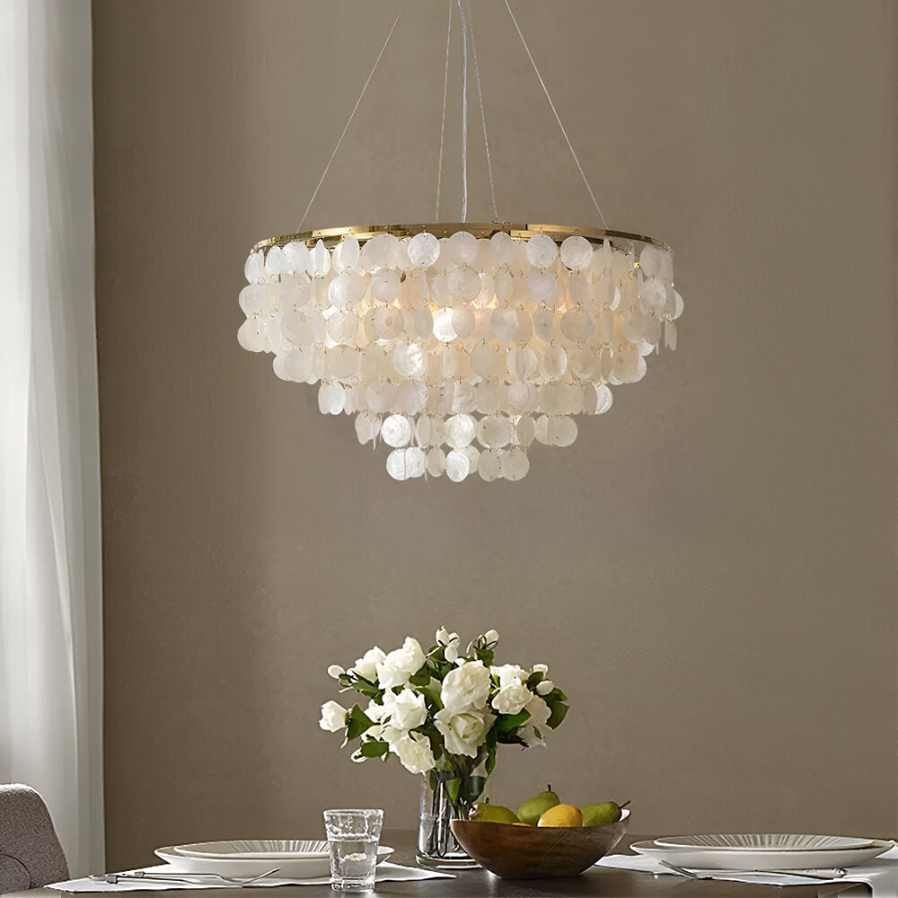 Morden Table Shells Pendant Lamp-livingroom-2 | Feyran