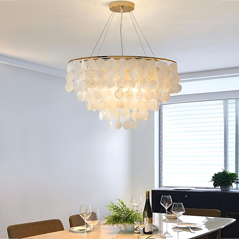 Morden Table Shells Pendant Lamp-livingroom-3 | Feyran