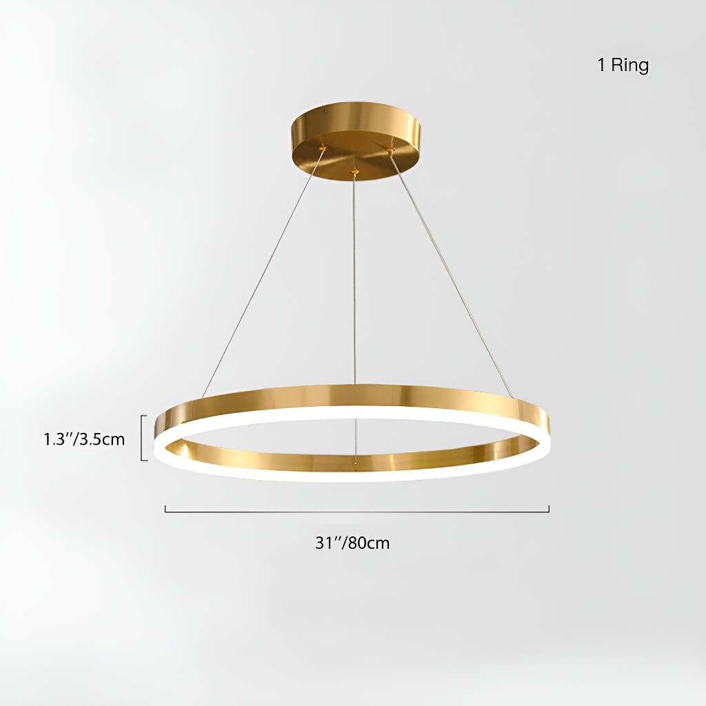Nordic Elegance Modern Tiered Rings Pendant Light for Stylish Living Spaces-size-1-ring| Feyran