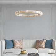 One Ring Crystal Chandelier-living-room-2| Feyran