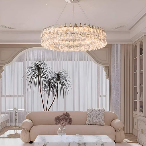 One Ring Crystal Pendant Light Living Room-1 | Feyran