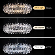 One Ring Crystal Pendant Light Living Room-color | Feyran
