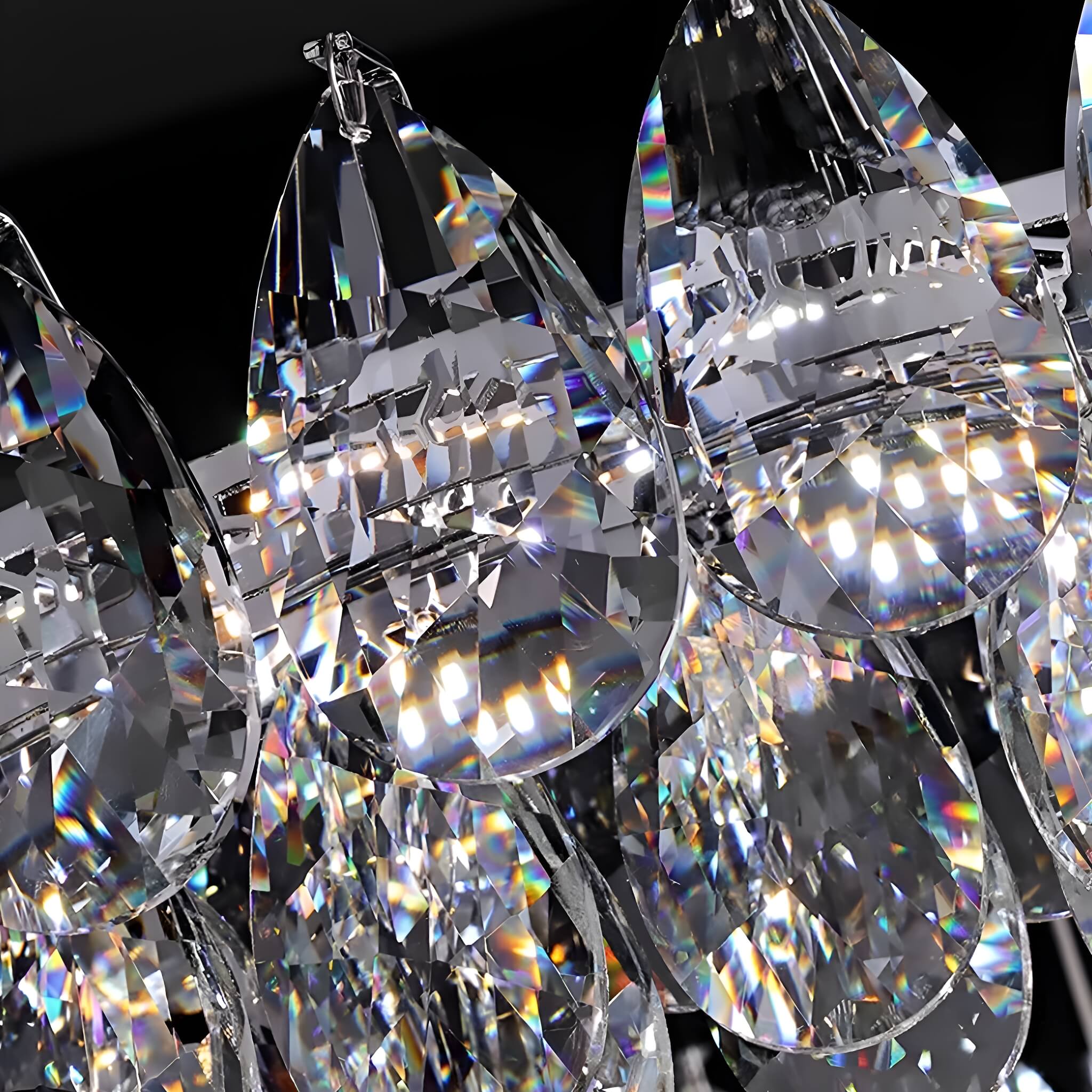 One Ring Crystal Pendant Light Living Room- detail2 | Feyran