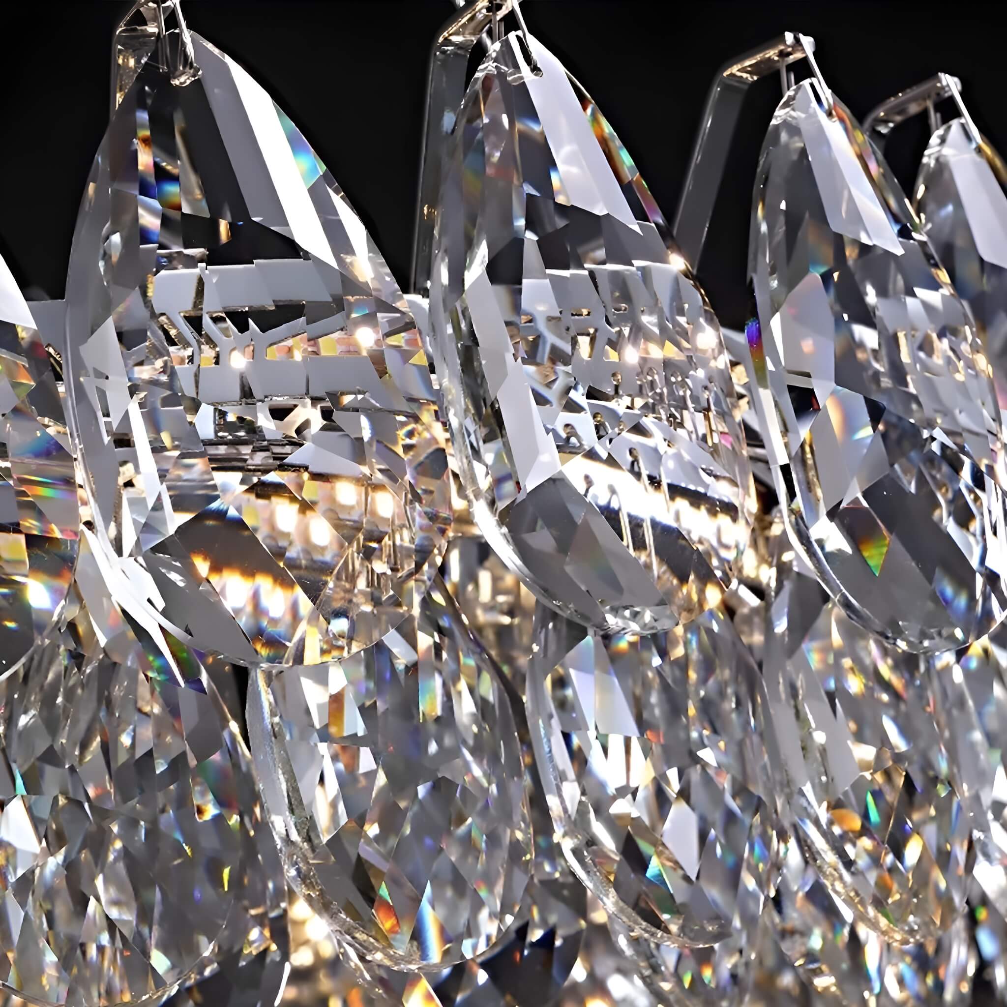 One Ring Crystal Pendant Light Living Room-detail3 | Feyran