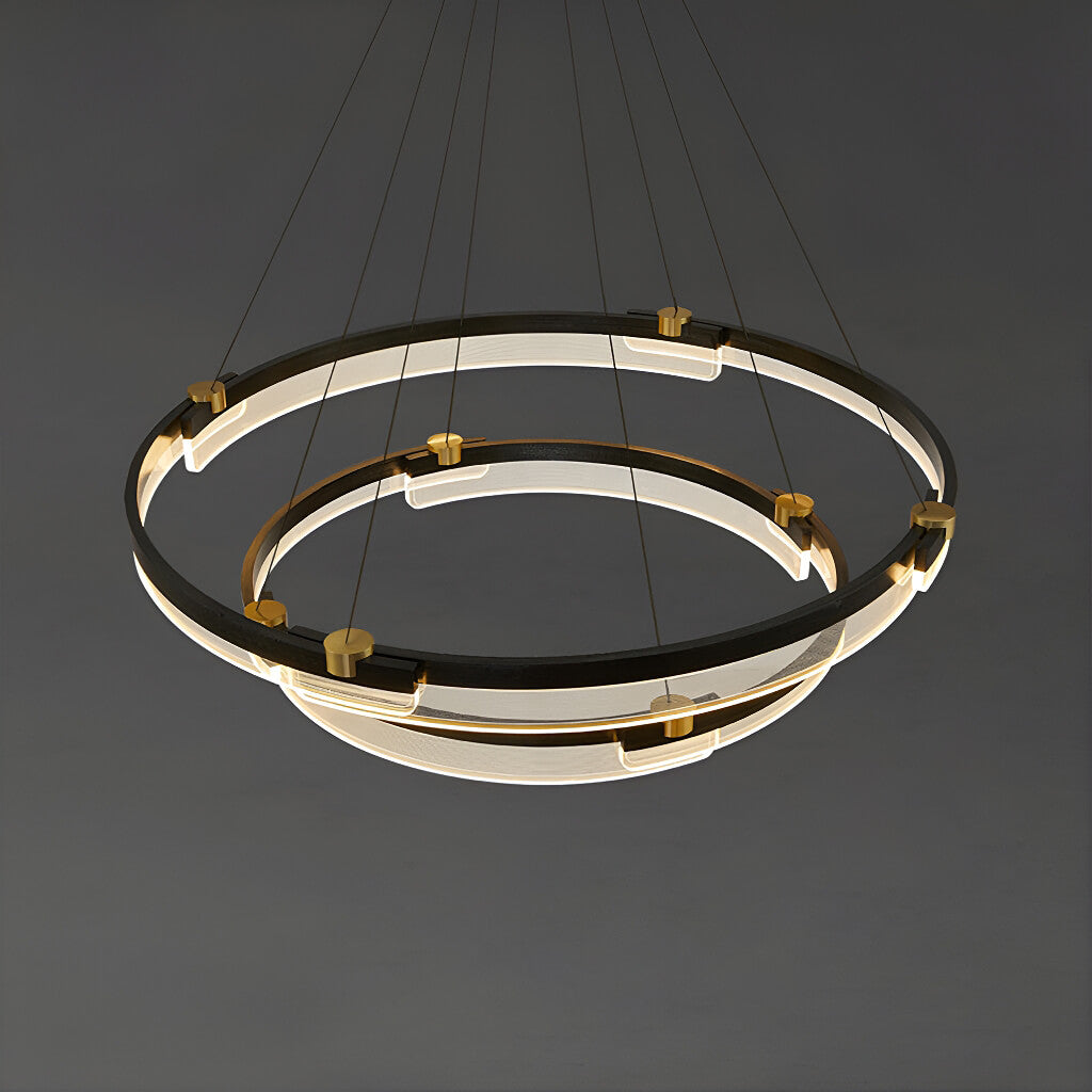 One Ring & Two Rings Pendant Light Fixture-detail-1 | Feyran