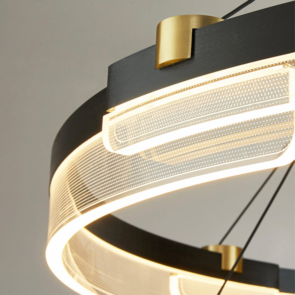 One Ring & Two Rings Pendant Light Fixture-detail-3 | Feyran