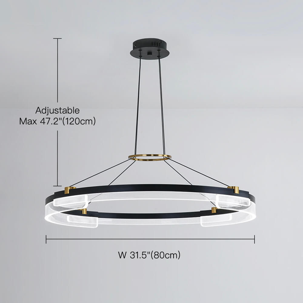 One Ring & Two Rings Pendant Light Fixture-size-b | Feyran