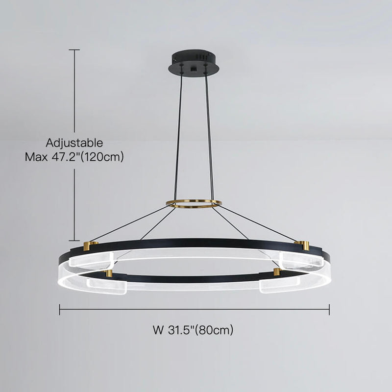 One Ring & Two Rings Pendant Light Fixture-size-b | Feyran