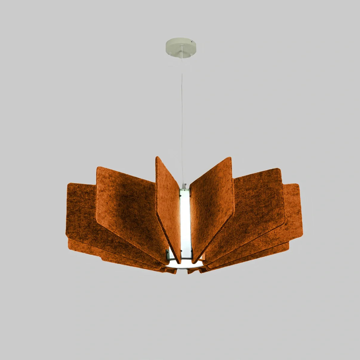 Feyran Wing Panel Acoustic Pendant Light for Living Room