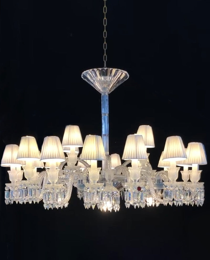 Paris Bacara Chandelier High Quality Crystal Chandelier with 24 Lampshades